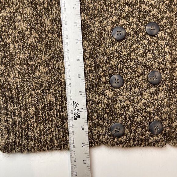 MixIt Double Breasted- Collar-Brown Sweater-15% Mohair-Med - Picture 7 of 9